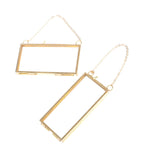 Pressed Flowers Brass Frame