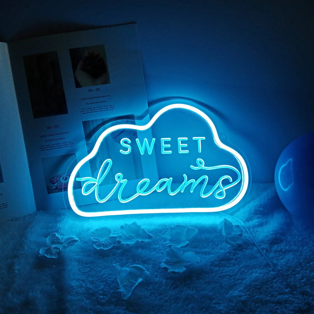 Sweet Dreams Cloud Neon Sign