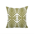 Sage Green Embroidery Throw Pillow Cover