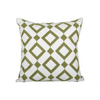 Sage Green Embroidery Throw Pillow Cover
