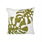 Sage Green Embroidery Throw Pillow Cover