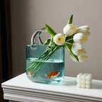 Shopping Bag Glass Vase