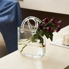 Shopping Bag Glass Vase