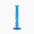 Sky Blue Glass Candle Holder