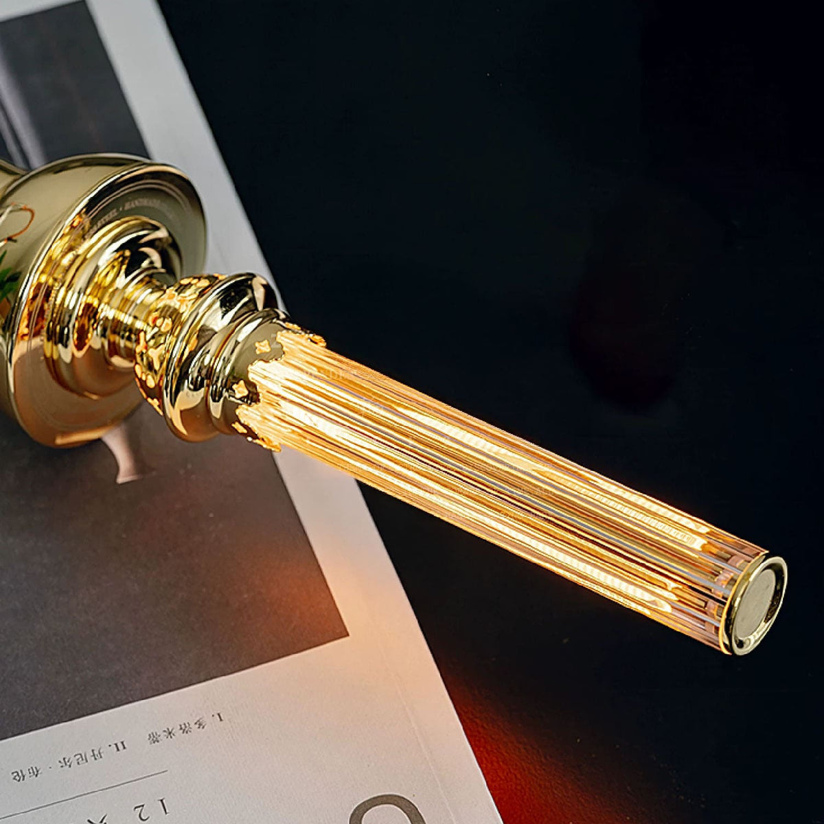 Vintage Rechargeable LED Oil Lamp