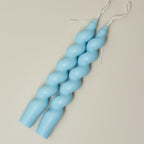 Spiral Twisted Pastel Candles