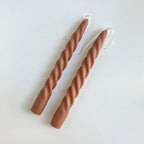 Spiral Twisted Pastel Candles