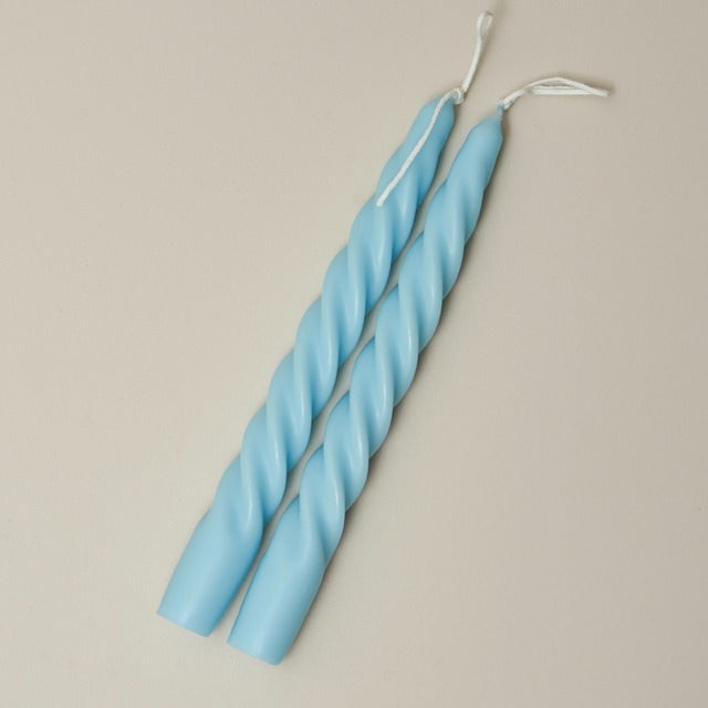 Spiral Twisted Pastel Candles