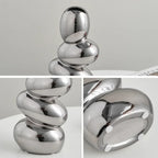 Staked Stones Modern Ceramic Vase