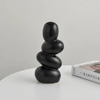 Staked Stones Modern Ceramic Vase