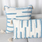 Textured Tufted Stripe Throw Pillow Cover