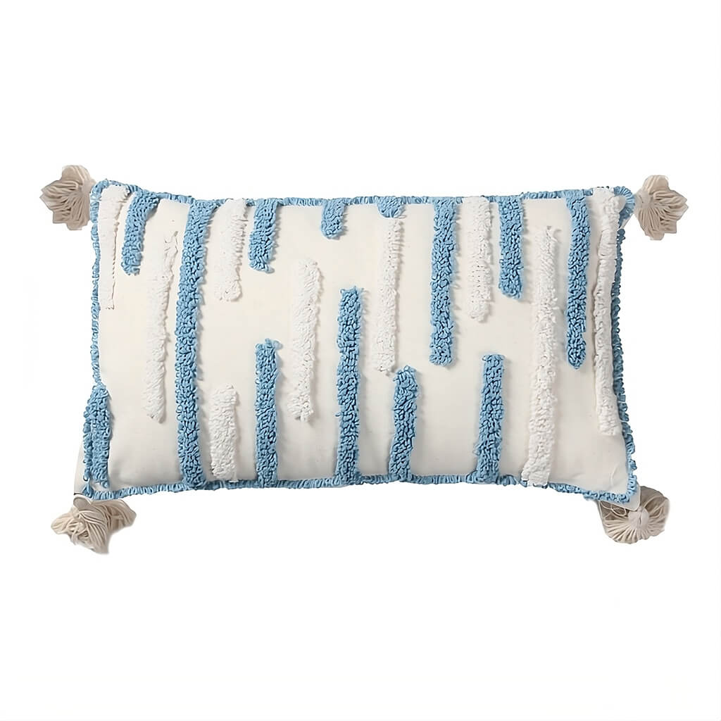 Textured Tufted Stripe Throw Pillow Cover