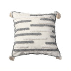 Textured Tufted Stripe Throw Pillow Cover