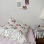 Vintage Pale Roses Summer Comforter Set