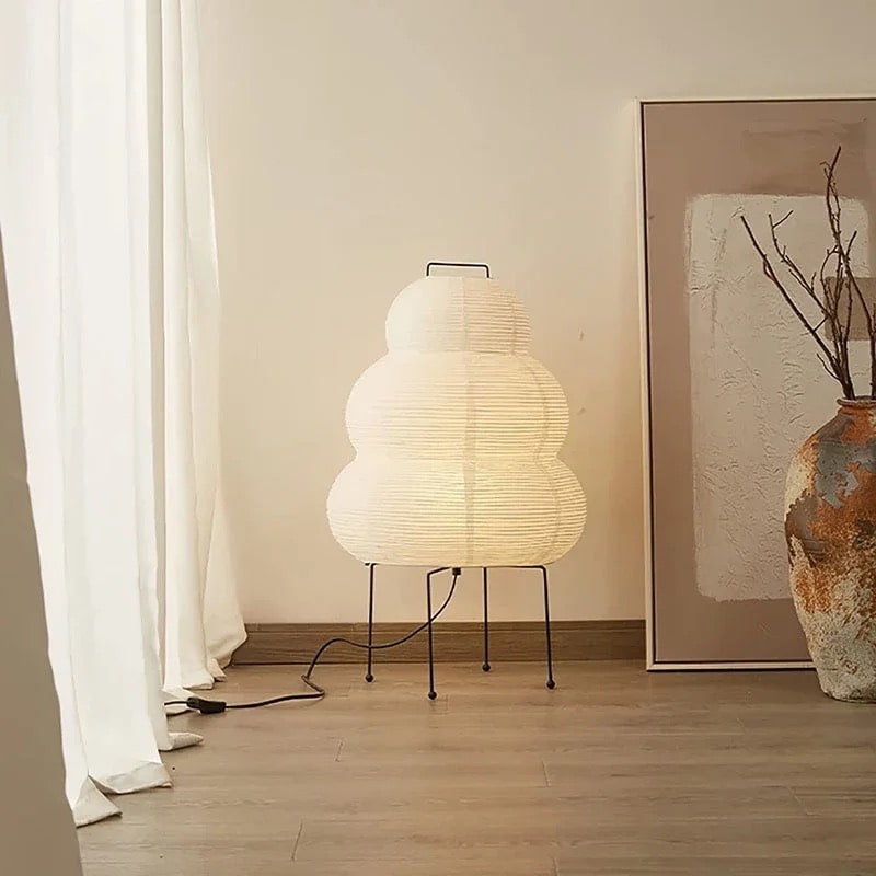 Layered Japanese Paper Lamp