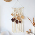 Boho Aesthetic Macrame Leaves Wall Hanging