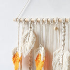 Boho Aesthetic Macrame Leaves Wall Hanging