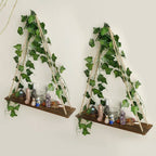 Hanging Shelf with Artificial Ivy LED-Strip Light