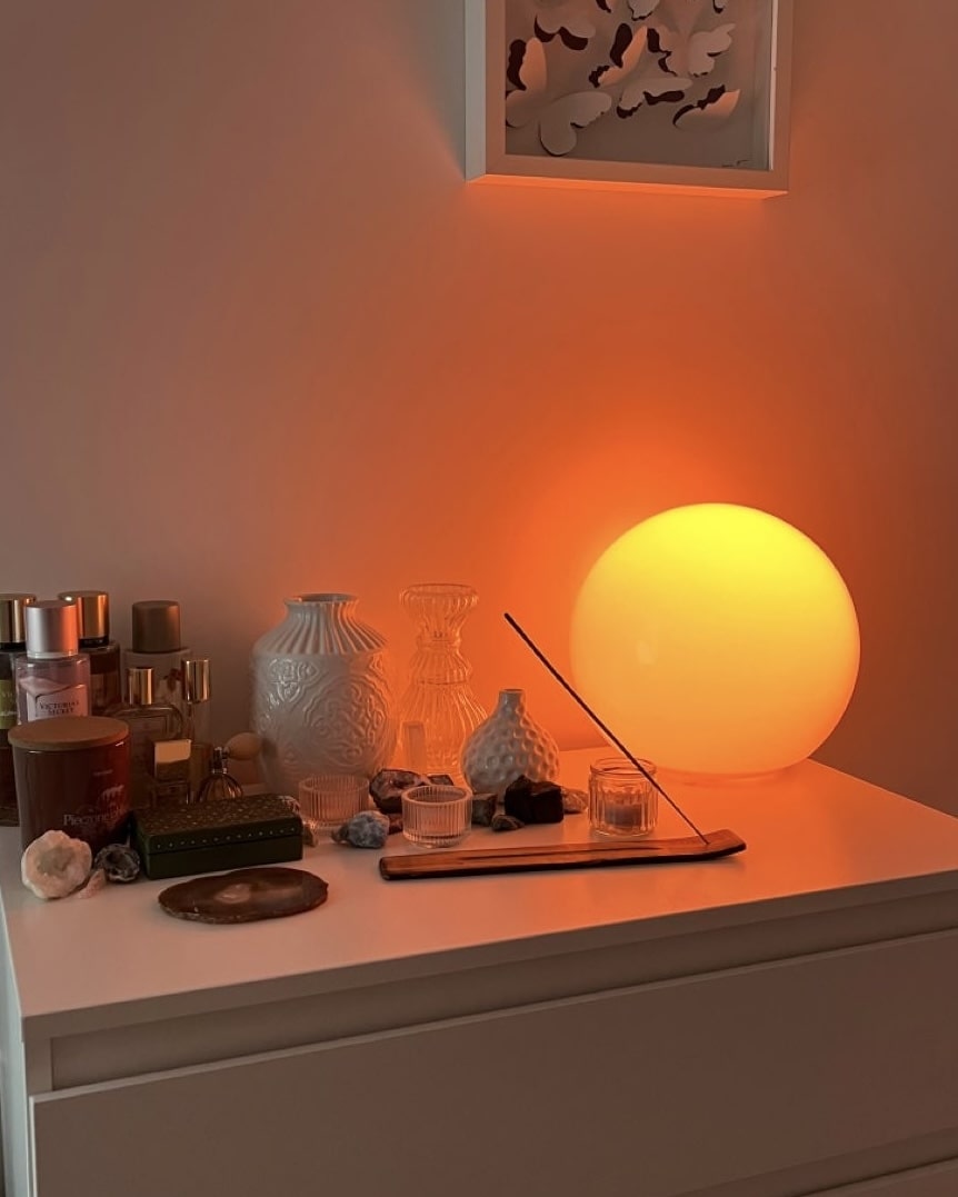 Warm, cozy glow