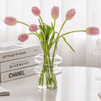 Wavy Glass Flower Vase