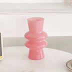 Wavy Glass Flower Vase