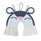 Weaved Rainbow Animals Wall Decor