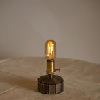 Industrial Cordless Walnut Wood Edison Table