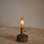Industrial Cordless Walnut Wood Edison Table