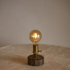 Industrial Cordless Walnut Wood Edison Table