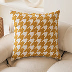 Yellow Themed Embroidered Cushion Cover